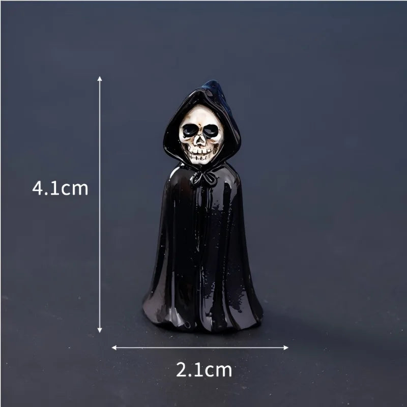 Halloween Small Ornament Skull Mummy Resurrection Ghost Festival Horror Resin Ornament Home Desktop Creative Decoration Supplies