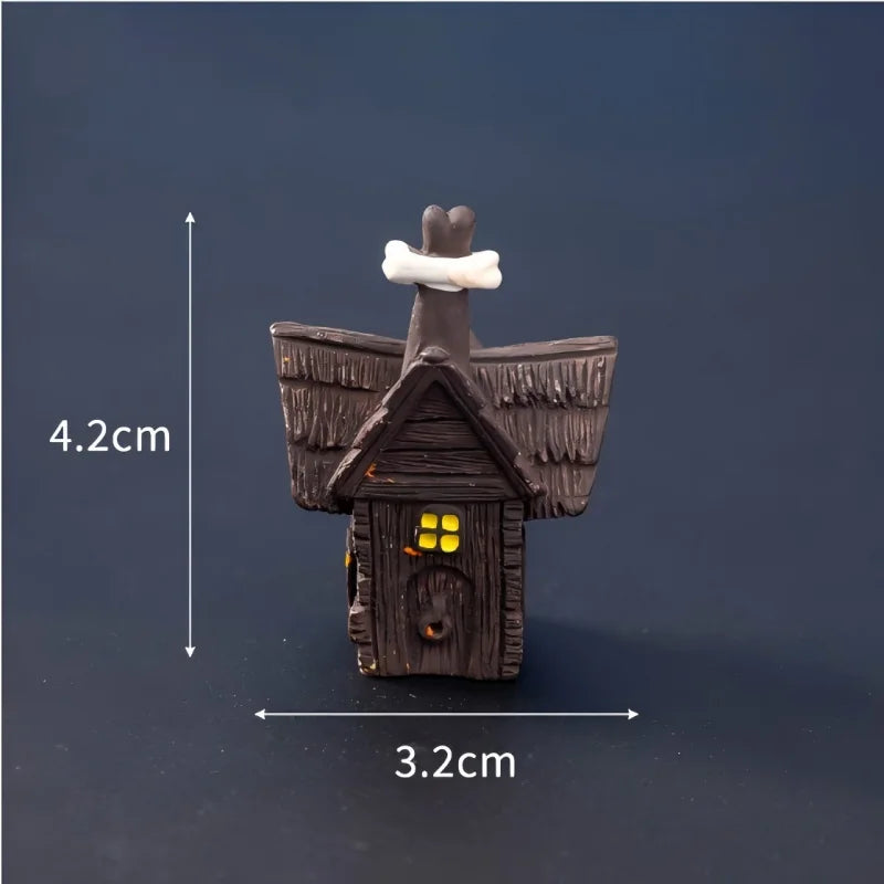 Halloween Small Ornament Skull Mummy Resurrection Ghost Festival Horror Resin Ornament Home Desktop Creative Decoration Supplies