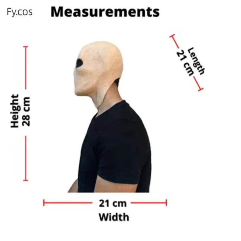 Halloween Faceless Man Mask Devil Full Face Latex Scary Headcover for Men Creepy Horror Carnival Cosplay Costumes for Adults