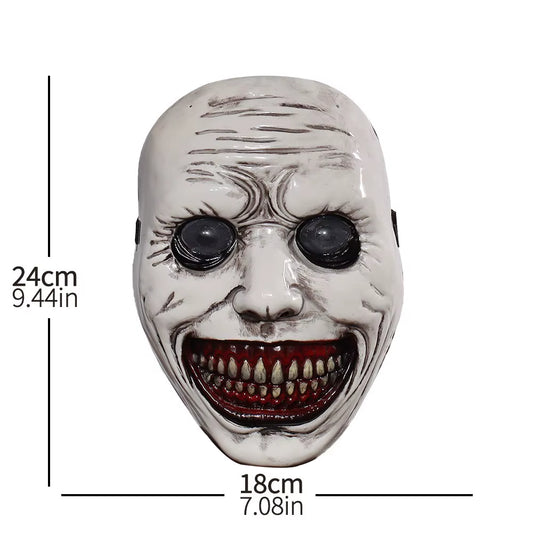 Horror the Exorcist Smiling Face Demon Mask Cosplay Evil Creepy Ghost Skull Plastic Masks Halloween Carnival Party Costume Props