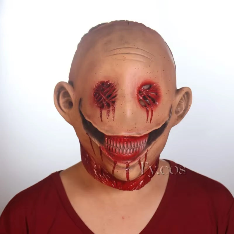 Halloween Faceless Man Mask Devil Full Face Latex Scary Headcover for Men Creepy Horror Carnival Cosplay Costumes for Adults
