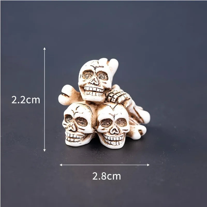 Halloween Small Ornament Skull Mummy Resurrection Ghost Festival Horror Resin Ornament Home Desktop Creative Decoration Supplies