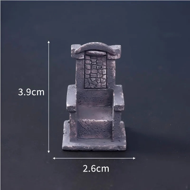 Halloween Small Ornament Skull Mummy Resurrection Ghost Festival Horror Resin Ornament Home Desktop Creative Decoration Supplies