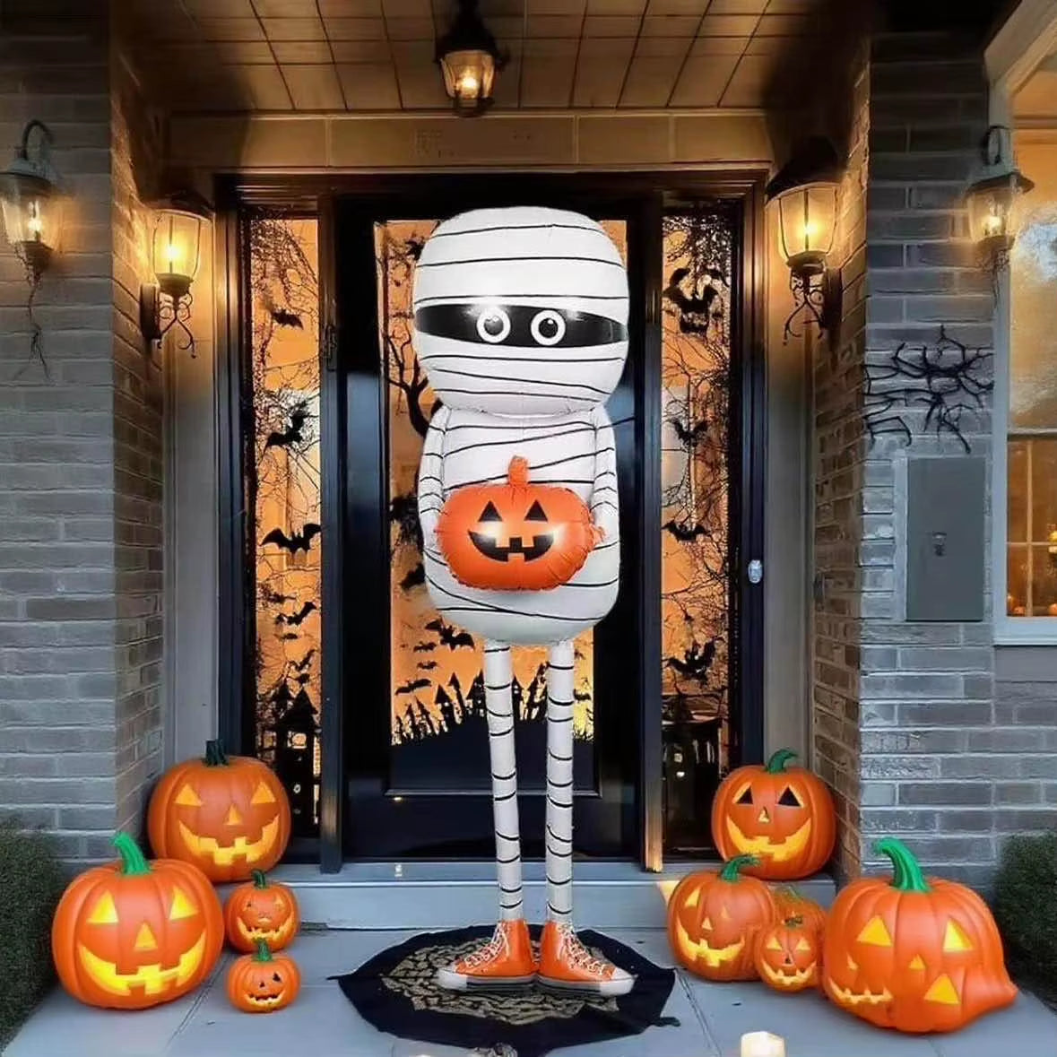 1Pc Huge Halloween Mummy Balloons Halloween Party Indoor Inflatable Giant Standing Ghost Halloween Foil Ballons Party Supplies