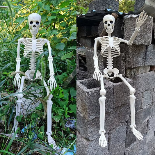1Pc Happy Halloween Modeling Humanoid Skeleton Decorative Props Haunted House Home Bedroom Balcony Decoration Party DIY Supplies