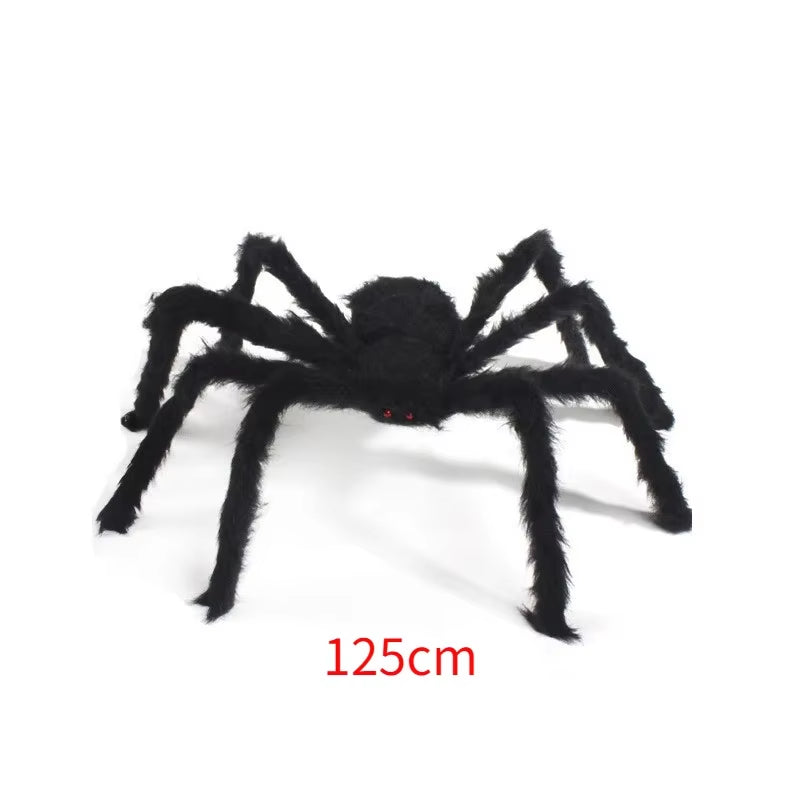 30Cm/50Cm/90Cm/150Cm/200Cm Extra Large Plush Black Spider Outdoor Home Bar Party Haunted House Horror Props Halloween Decoration