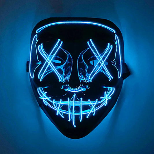 New Arrival LED Luminous Cosplay Anime Mask Neon Light up Fox Mask Halloween Party Mask Carnival Party Led Mask
