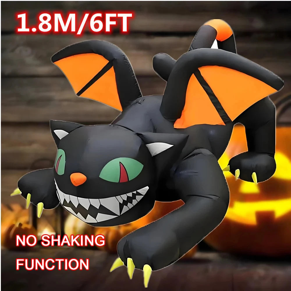 Halloween Inflatable Decoration Courtyard Prop Built-In LED Lights Inflatable Model Outdoor Ornament Party New Year Garden Decor