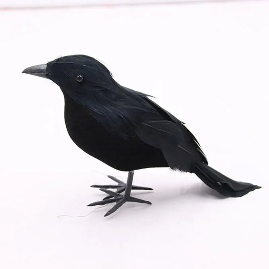 3Pcs Realistic Artificial Crows Party Ornament Halloween Decorations 2023 Halloween Party Props Horror Crow Decoration