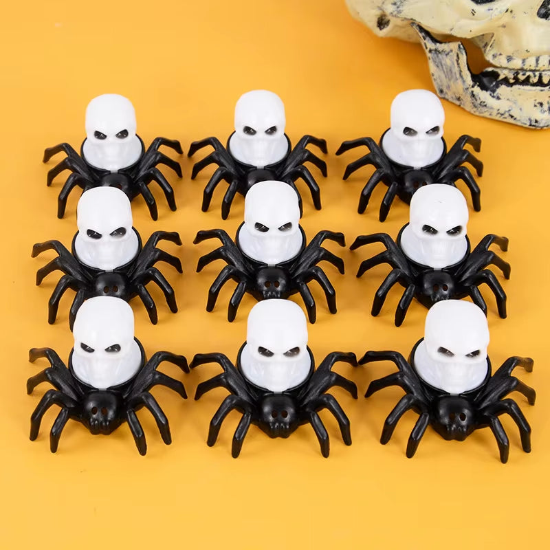 Halloween Decorations LED Candle Light Plastic Spider Skull Lamp for Home Bar Haunted House Halloween Party Decor Horror Props