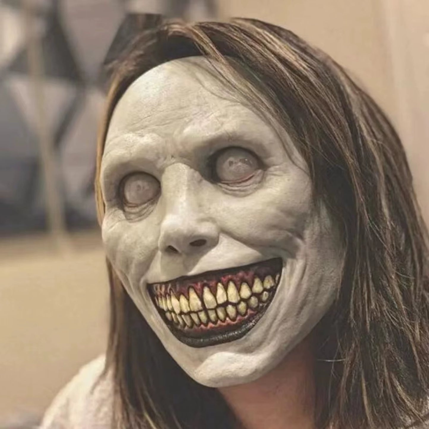Halloween Faceless Man Mask Devil Full Face Latex Scary Headcover for Men Creepy Horror Carnival Cosplay Costumes for Adults