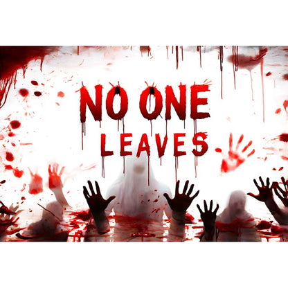 Happy Halloween Photography Backdrop Horror Ghost Trick or Treat Scary Bloody Handprint Kids Portrait Photographic Backgrounds