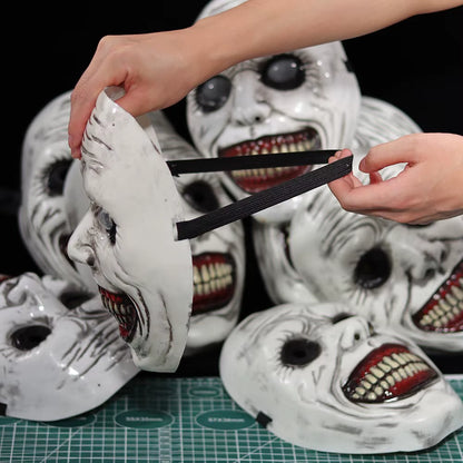 Horror the Exorcist Smiling Face Demon Mask Cosplay Evil Creepy Ghost Skull Plastic Masks Halloween Carnival Party Costume Props