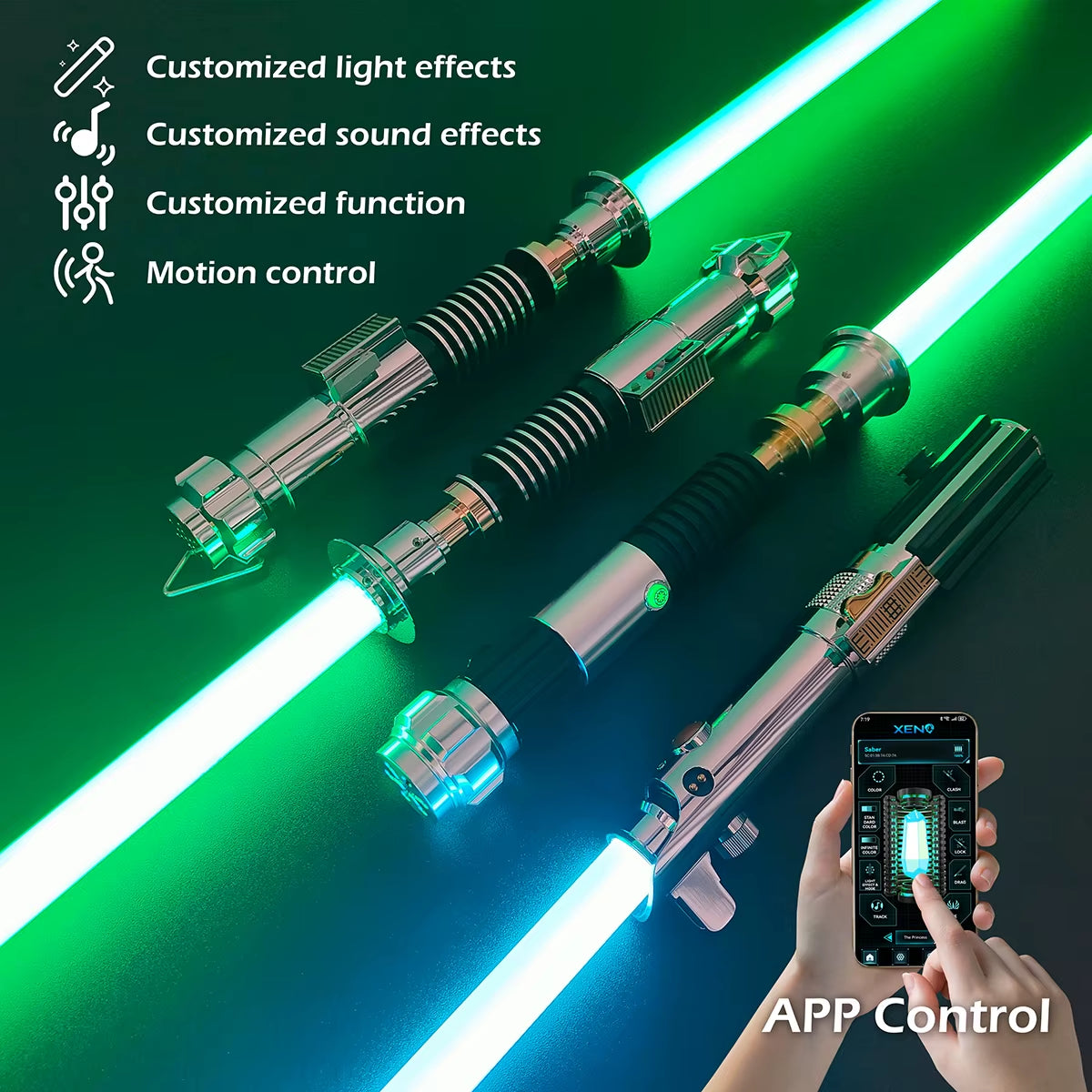 【Wholesale】 Lightsaber Xenopixel Light Saber Metal Handle Jedi Pixel Laser Sword Heavy Dueling LGT Light Sabe 【SPECIAL DISCOU