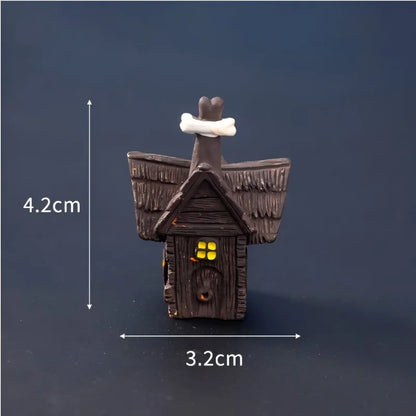 Halloween Small Ornament Skull Mummy Resurrection Ghost Festival Horror Resin Ornament Home Desktop Creative Decoration Supplies