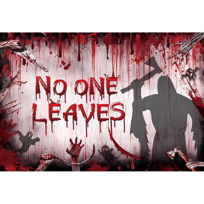 Happy Halloween Photography Backdrop Horror Ghost Trick or Treat Scary Bloody Handprint Kids Portrait Photographic Backgrounds