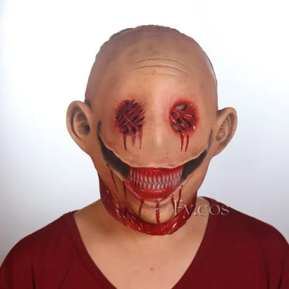 Halloween Faceless Man Mask Devil Full Face Latex Scary Headcover for Men Creepy Horror Carnival Cosplay Costumes for Adults