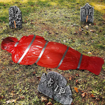 Halloween Dead Props Outdoor Scary Dead Victim Prop the Terror Creepy Haunted House Fake Corpse