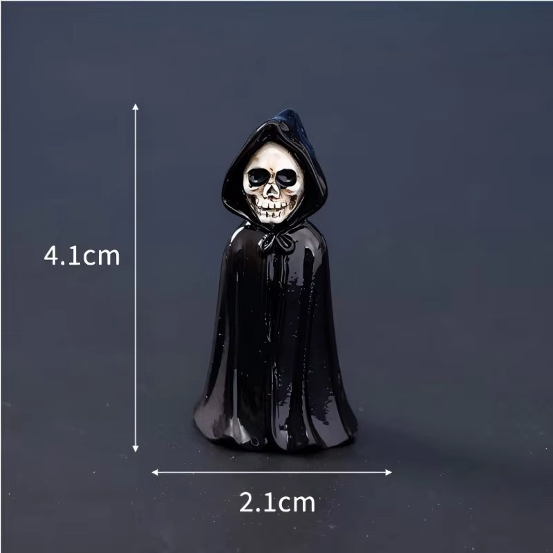 NEW Halloween Miniatures Figure Skull Ghost Decoration Resin Micro Landscape Pumpkin Halloween Party Decoration Home Office Gift