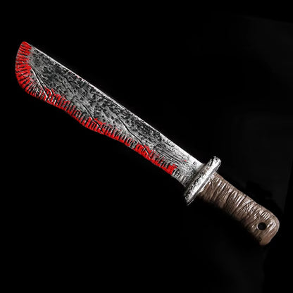 Halloween Bloody Knife DIY Party Decoration Sharp Plastic Toy Simulation Kitchen Knife Tricky Props Curved Knife Halloween Props