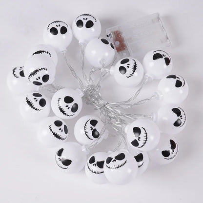 6M 40 LEDS Halloween Ghost String Lights LED Spooky Specter Fairy Lights Ghosts Battery Operated Party Indoor Decor 830