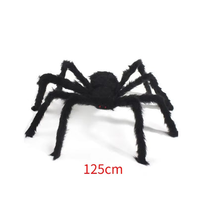 30Cm/50Cm/90Cm/150Cm/200Cm Extra Large Plush Black Spider Outdoor Home Bar Party Haunted House Horror Props Halloween Decoration