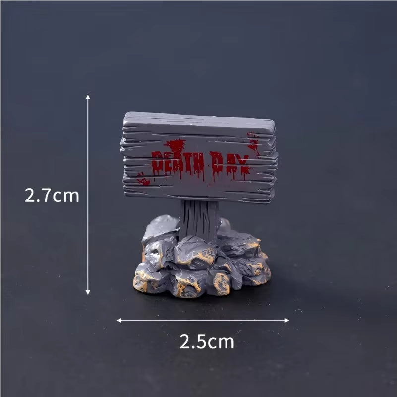 NEW Halloween Miniatures Figure Skull Ghost Decoration Resin Micro Landscape Pumpkin Halloween Party Decoration Home Office Gift