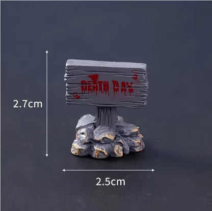 NEW Halloween Miniatures Figure Skull Ghost Decoration Resin Micro Landscape Pumpkin Halloween Party Decoration Home Office Gift