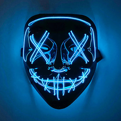 New Arrival LED Luminous Cosplay Anime Mask Neon Light up Fox Mask Halloween Party Mask Carnival Party Led Mask