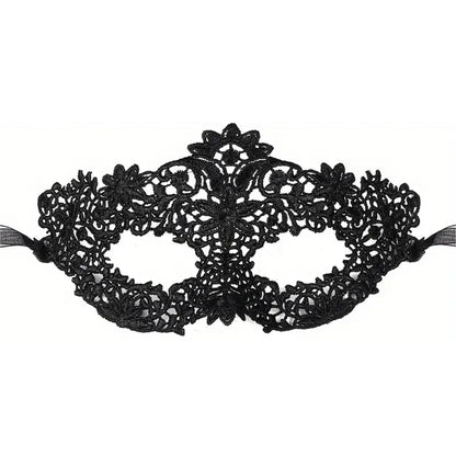 2Pcs Elegant Black Lace Masquerade Mask Set for Couples - Perfect for Venetian Party, Mardi Gras, and Halloween Celebrations