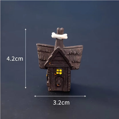 NEW Halloween Miniatures Figure Skull Ghost Decoration Resin Micro Landscape Pumpkin Halloween Party Decoration Home Office Gift
