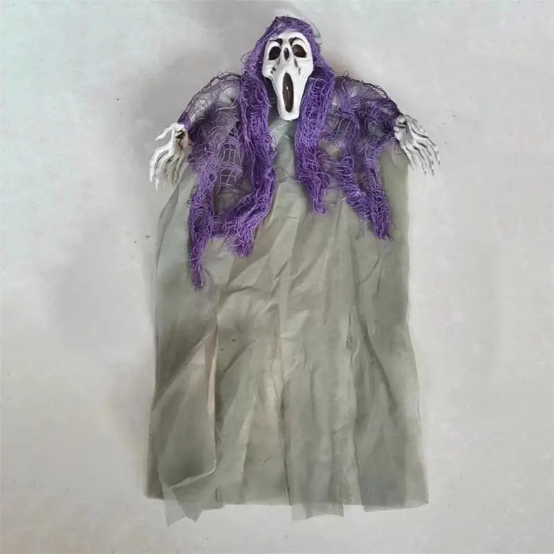 New Halloween Ghost Hanging Haunted House Bar Decoration Props Terrifying Funny Faces Skull Hanging Ghost Pendant for Halloween