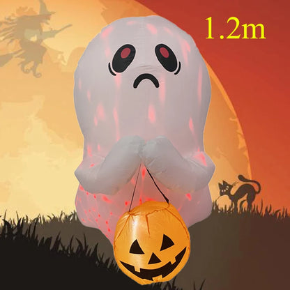 Halloween Inflatable Decoration Courtyard Prop Built-In LED Lights Inflatable Model Outdoor Ornament Party New Year Garden Decor