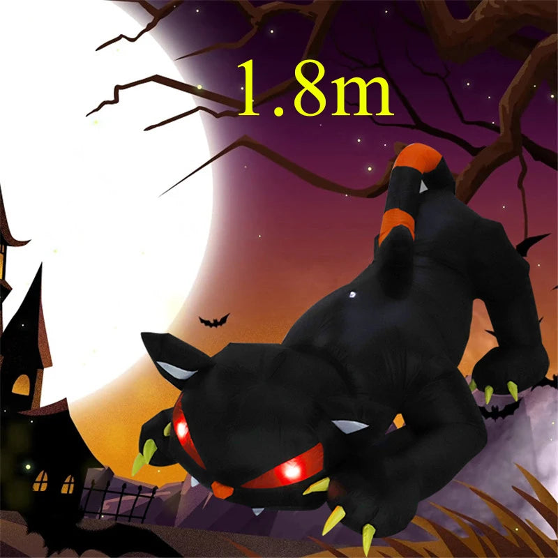 Halloween Inflatable Decoration Courtyard Prop Built-In LED Lights Inflatable Model Outdoor Ornament Party New Year Garden Decor
