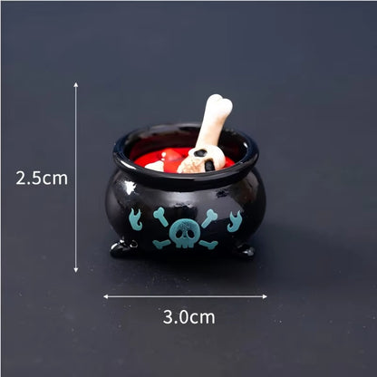 NEW Halloween Miniatures Figure Skull Ghost Decoration Resin Micro Landscape Pumpkin Halloween Party Decoration Home Office Gift