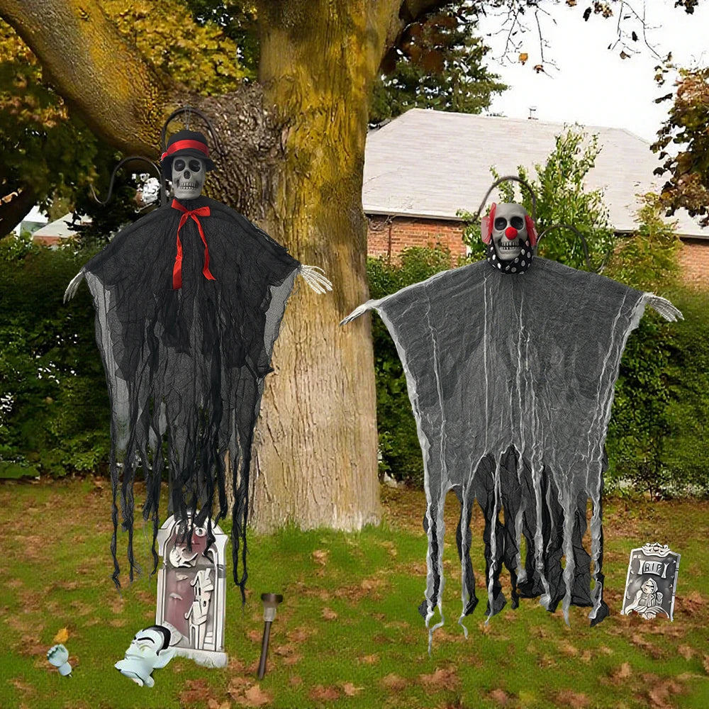1PCS Halloween Skeleton Ghost Decoration Ghost with Halloween Decoration for Halloween Party Home Indoor Outdoor Use in Gardens