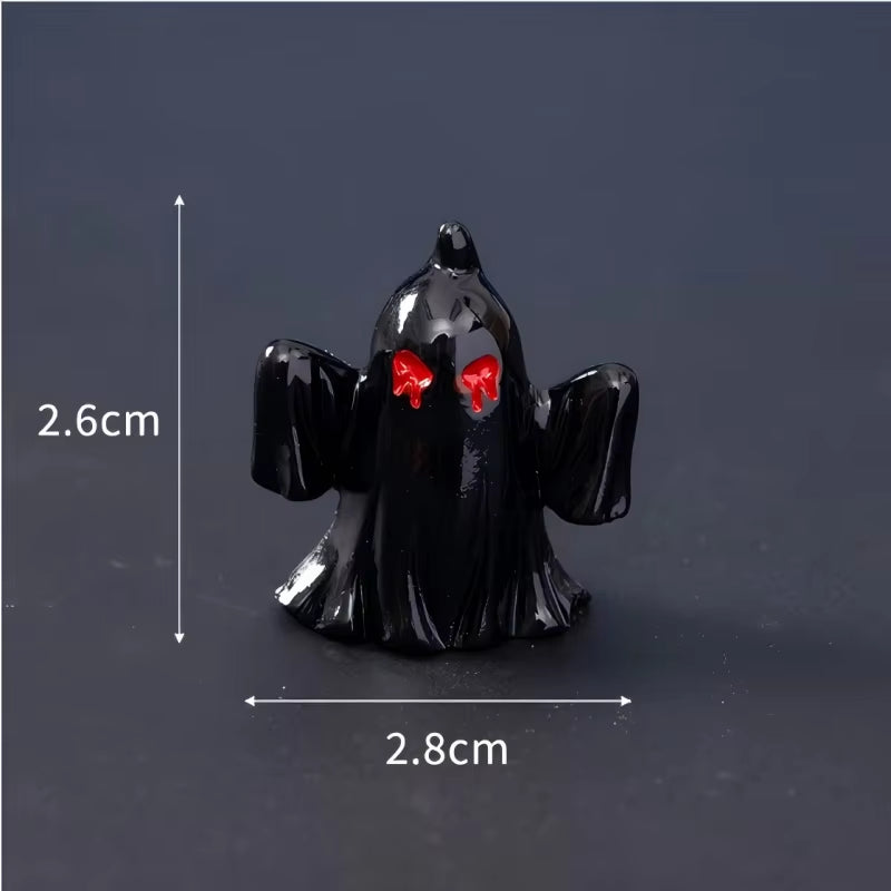NEW Halloween Miniatures Figure Skull Ghost Decoration Resin Micro Landscape Pumpkin Halloween Party Decoration Home Office Gift